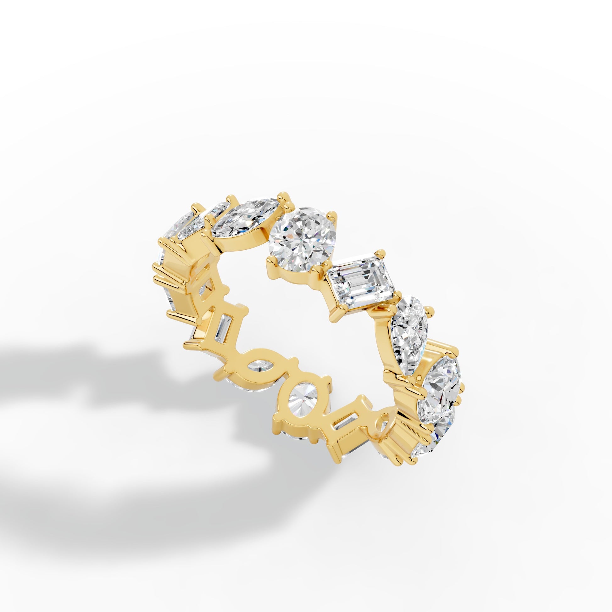 Artisan Facet Eternity Band Ring