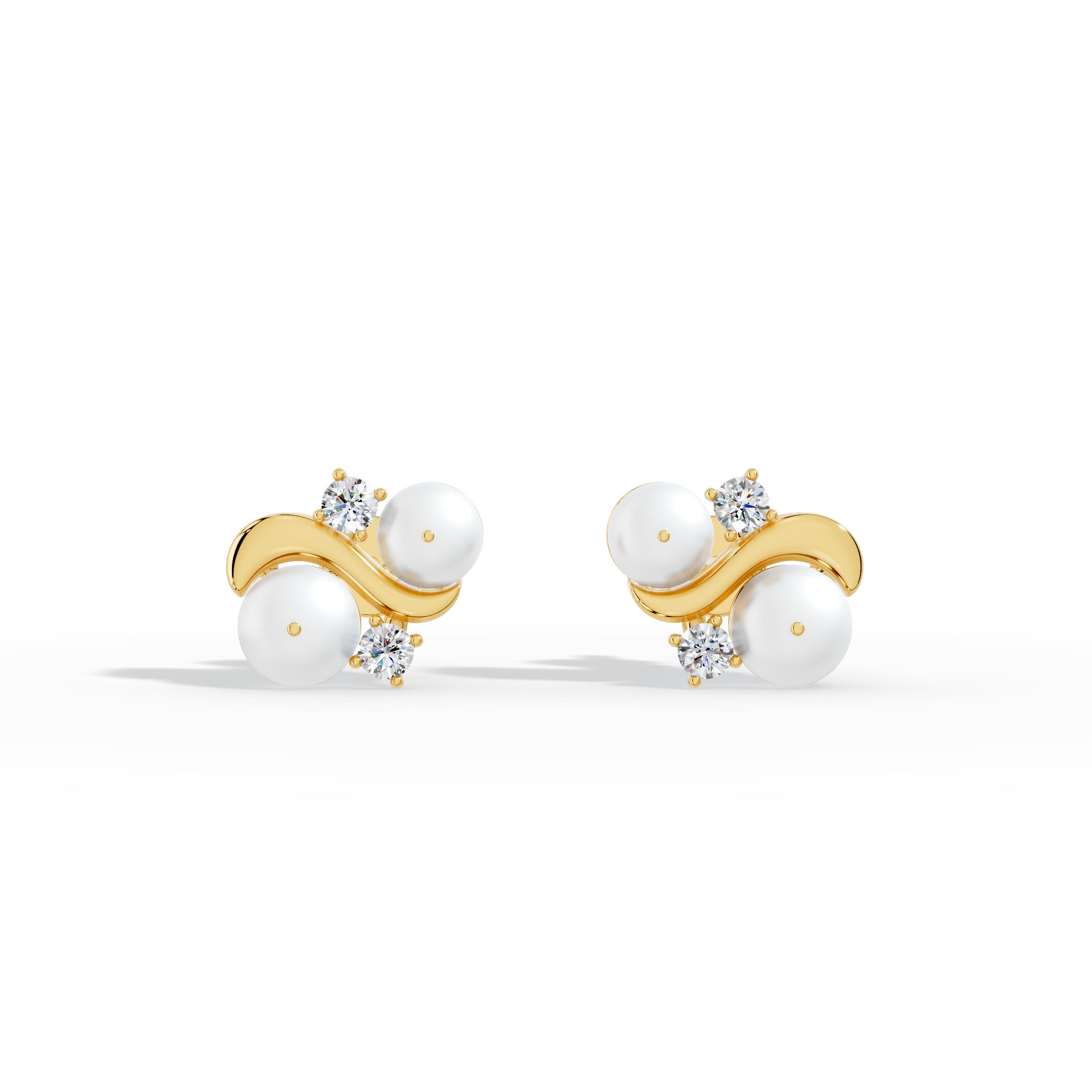 Pearl Éclat Stud Earrings