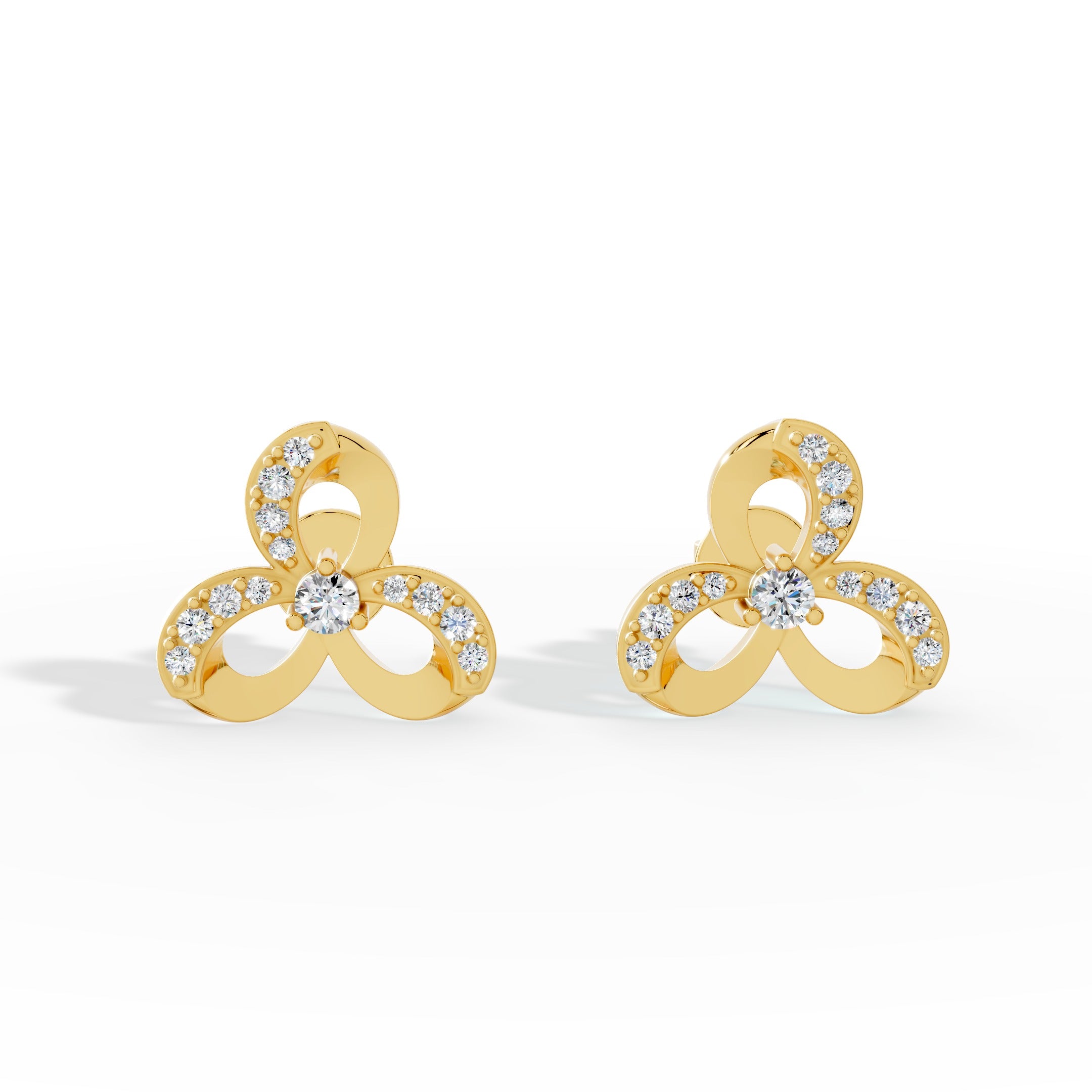 Trinity Petal Earrings