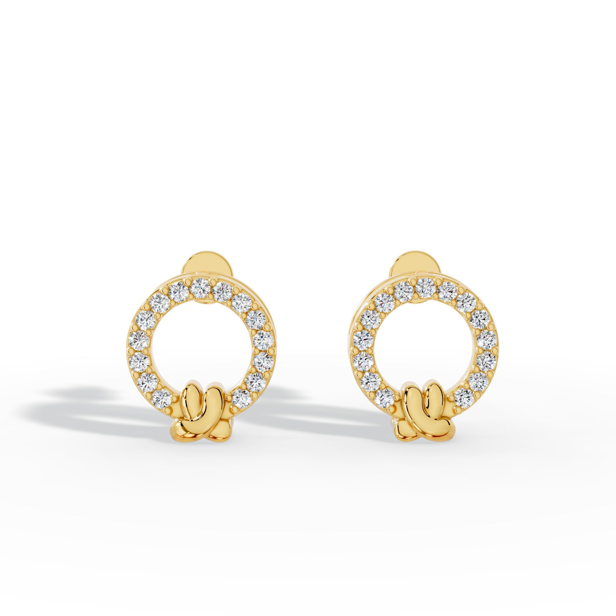 Auric Knot Stud Earrings