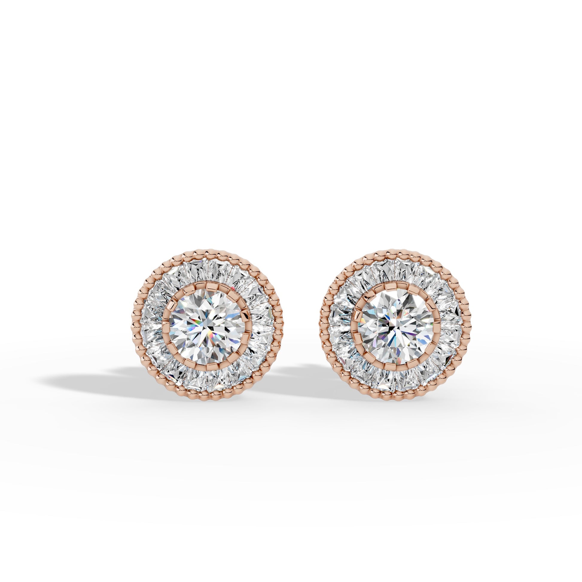 Celestial Halo Stud Earrings