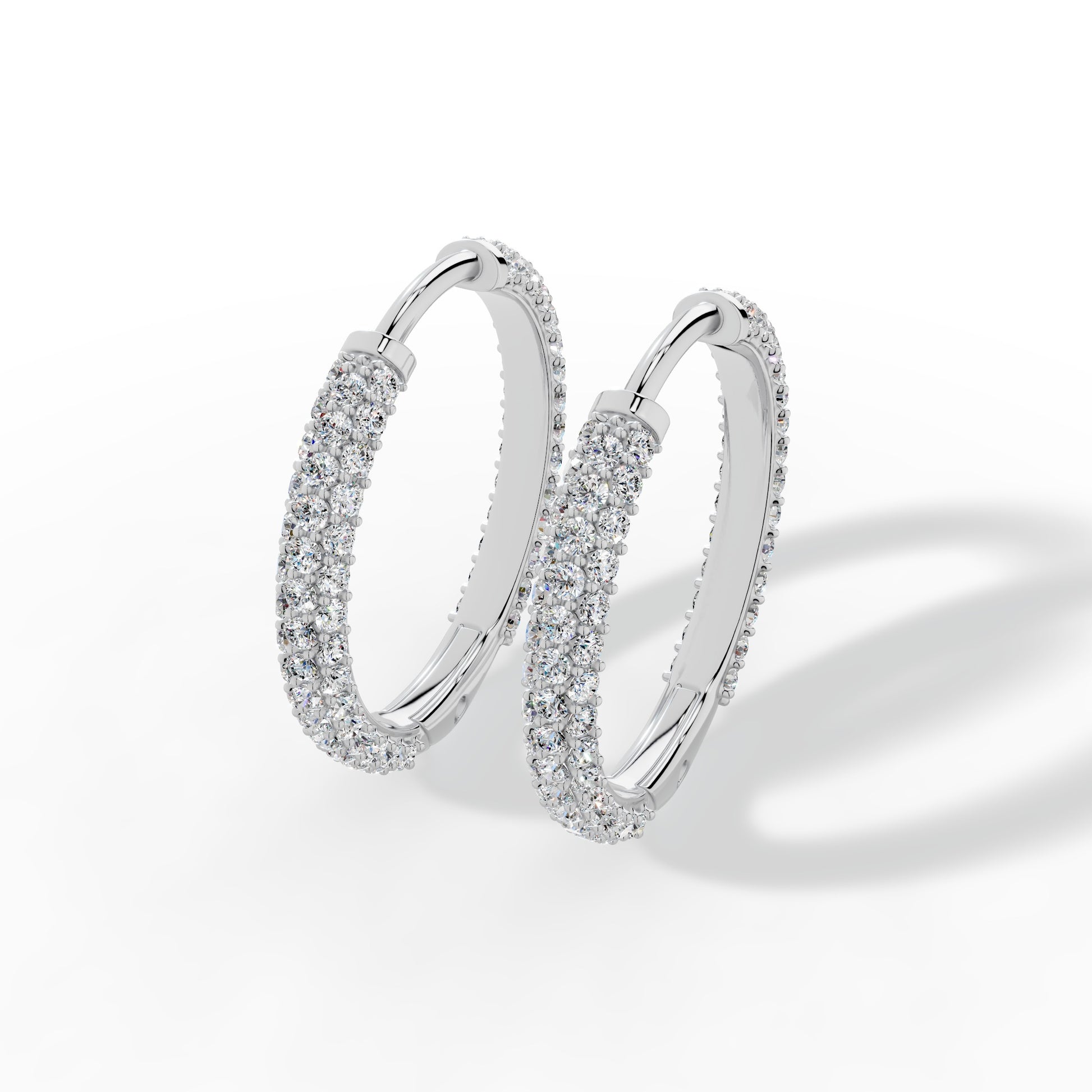 Celestia Pavé Hoop Earring
