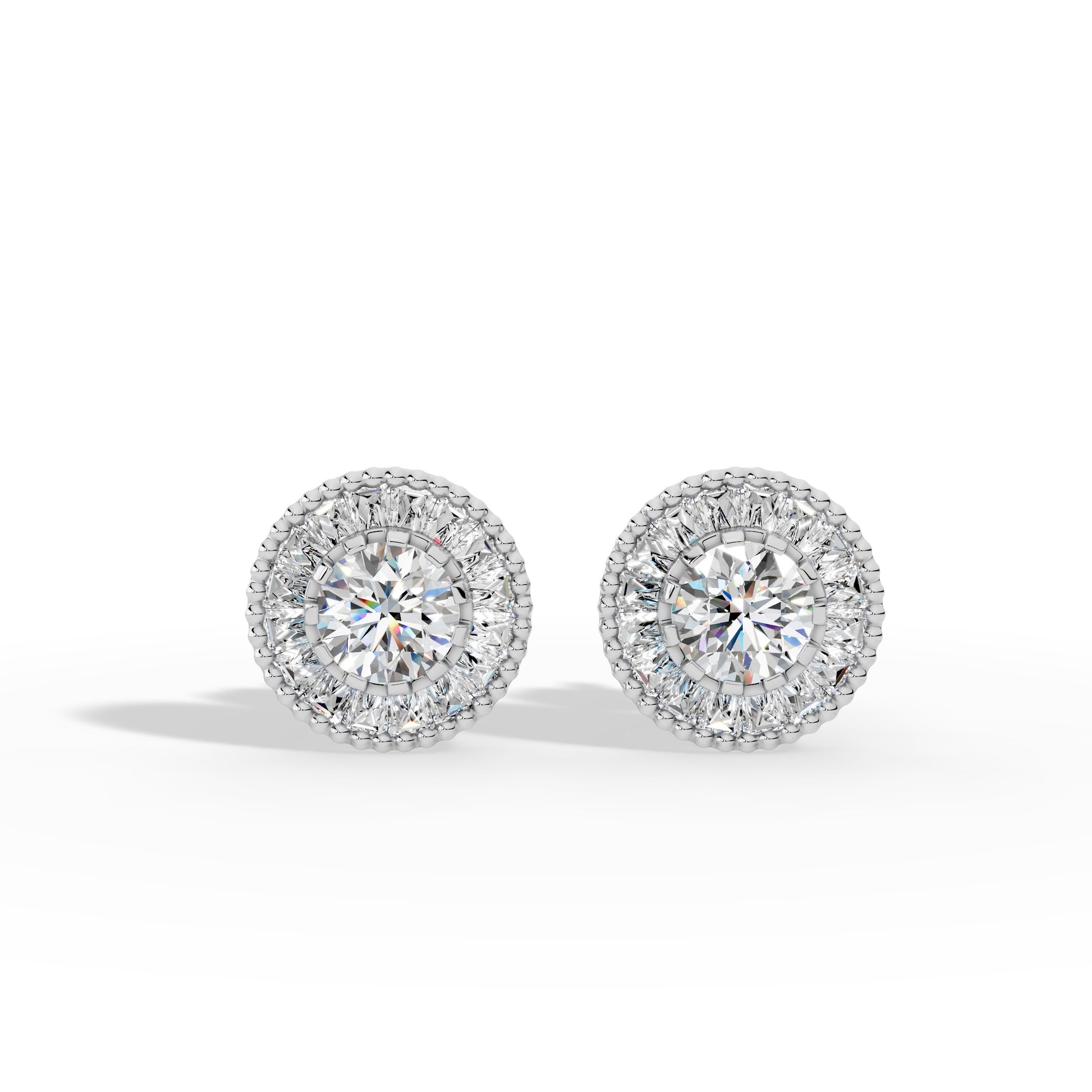 Celestial Halo Stud Earrings