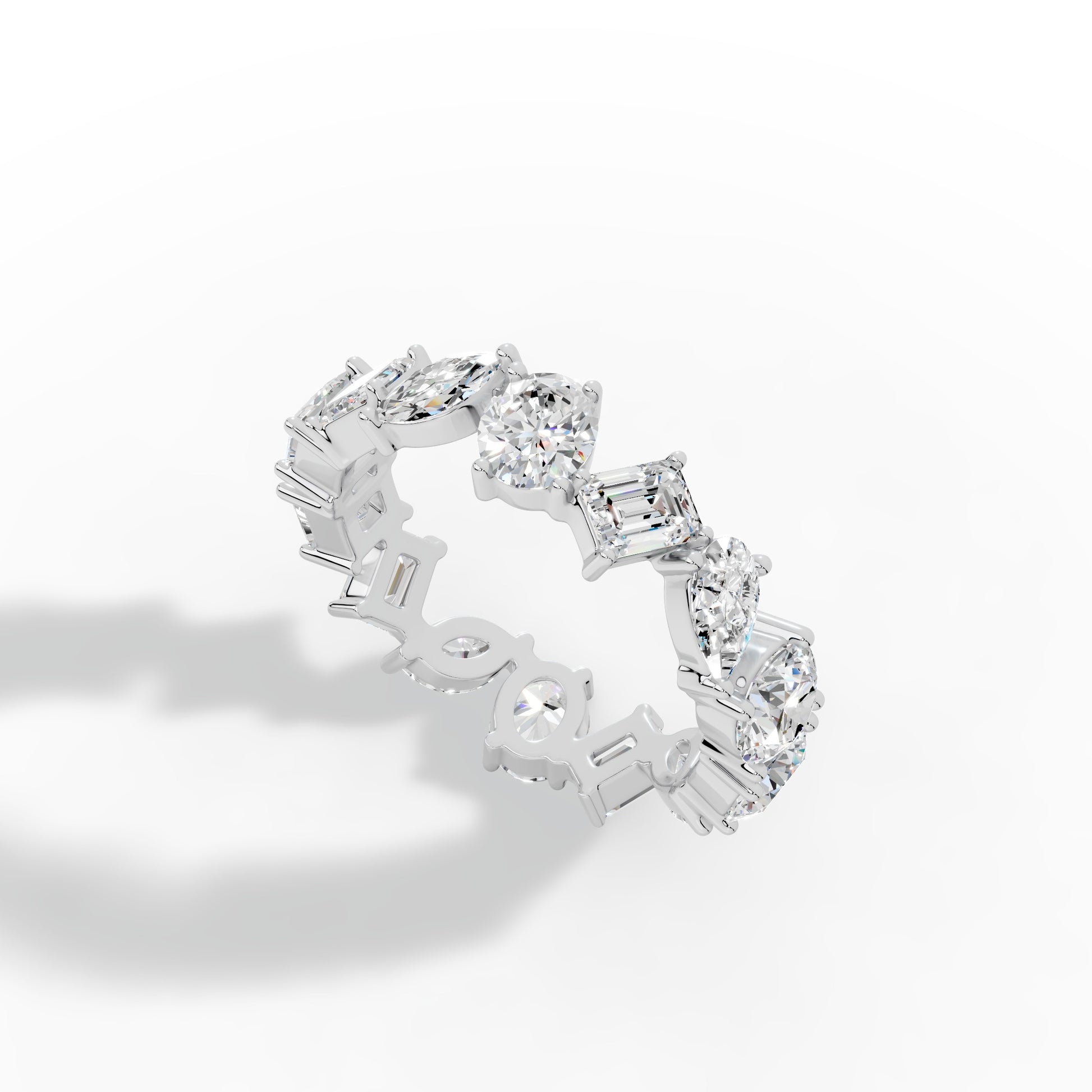Artisan Facet Eternity Band Ring
