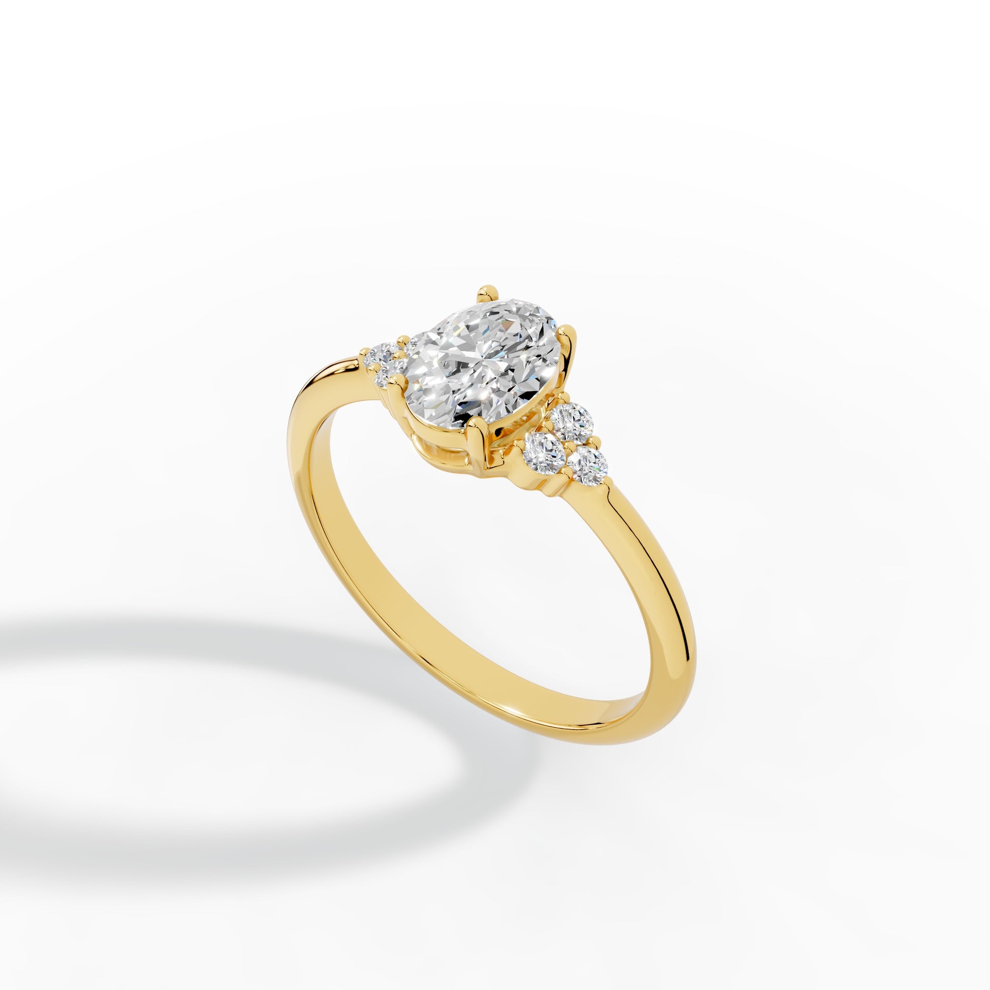 Celestia Oval Bloom Ring