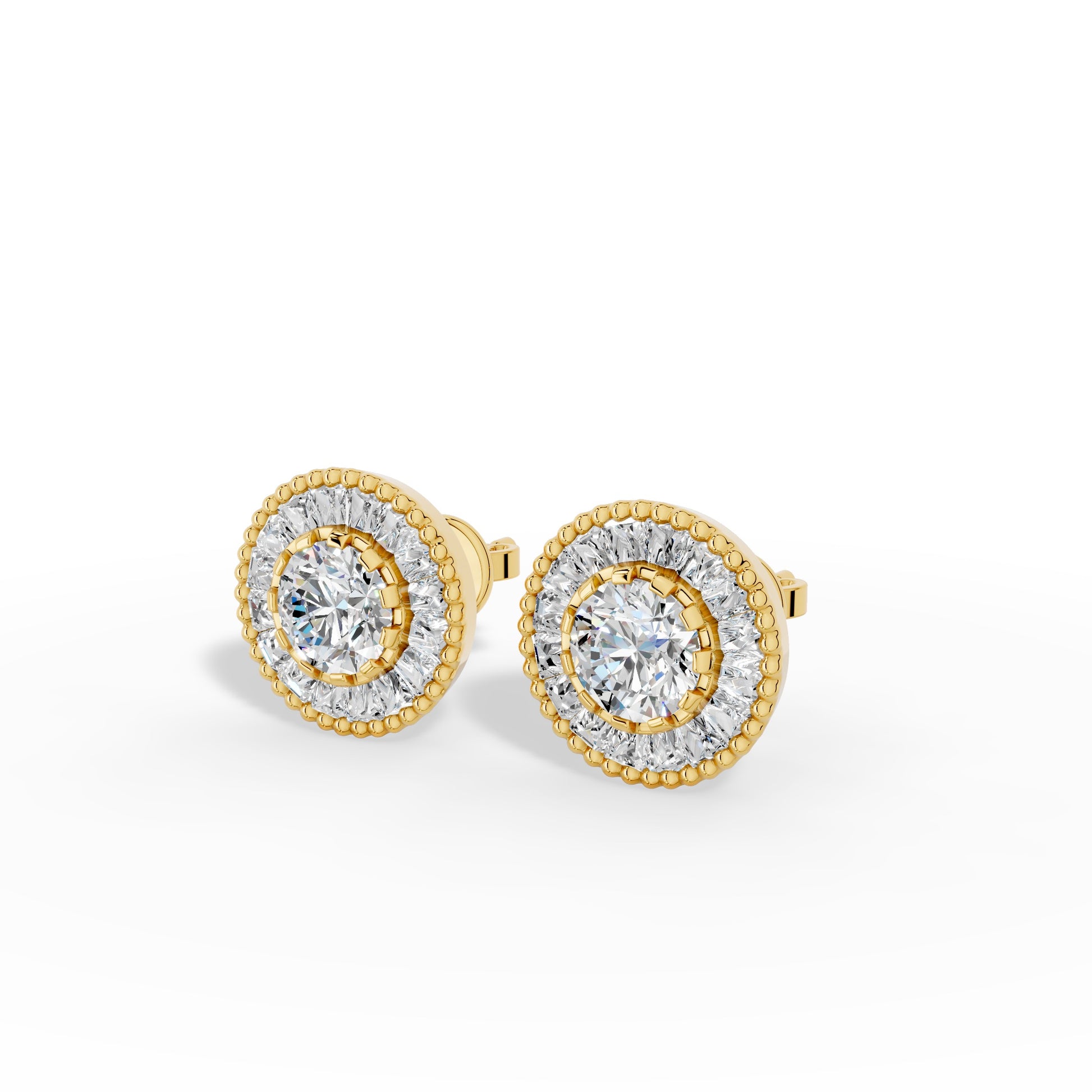 Celestial Halo Stud Earrings