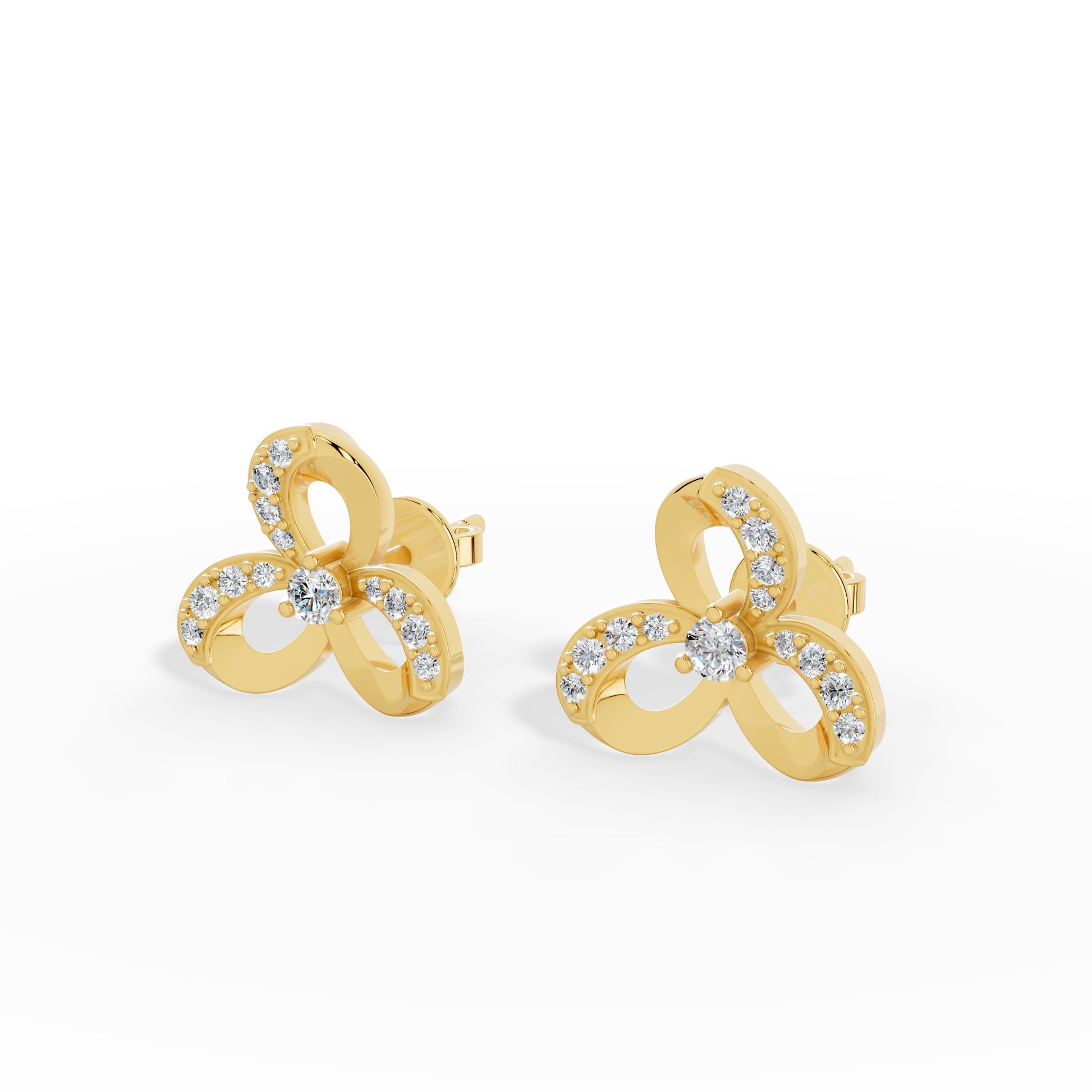 Trinity Petal Earrings