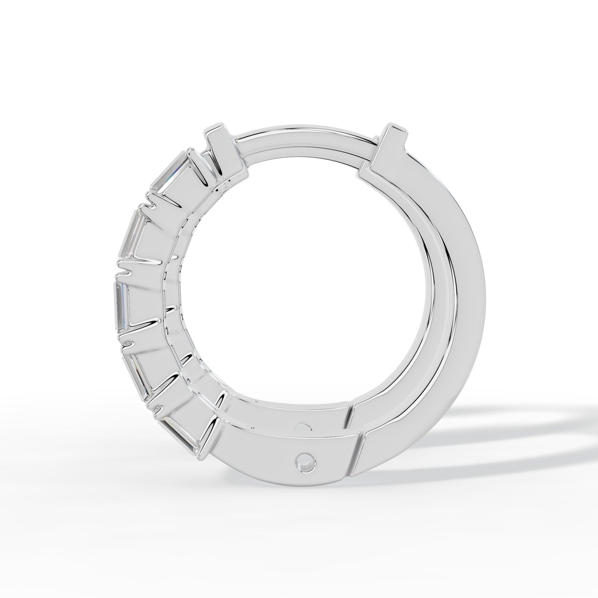 Celeste Emerald Hoop Earrings