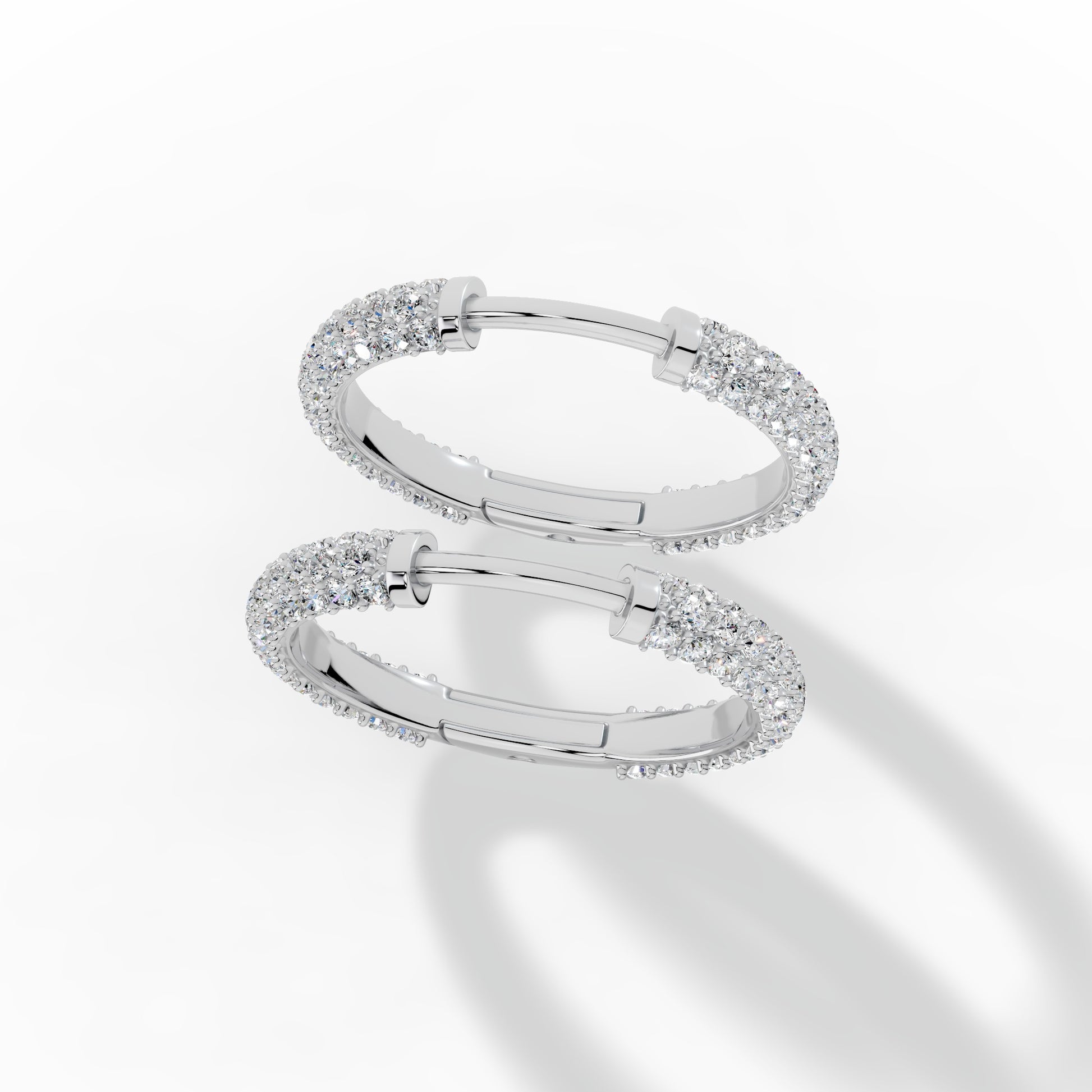 Celestia Pavé Hoop Earring