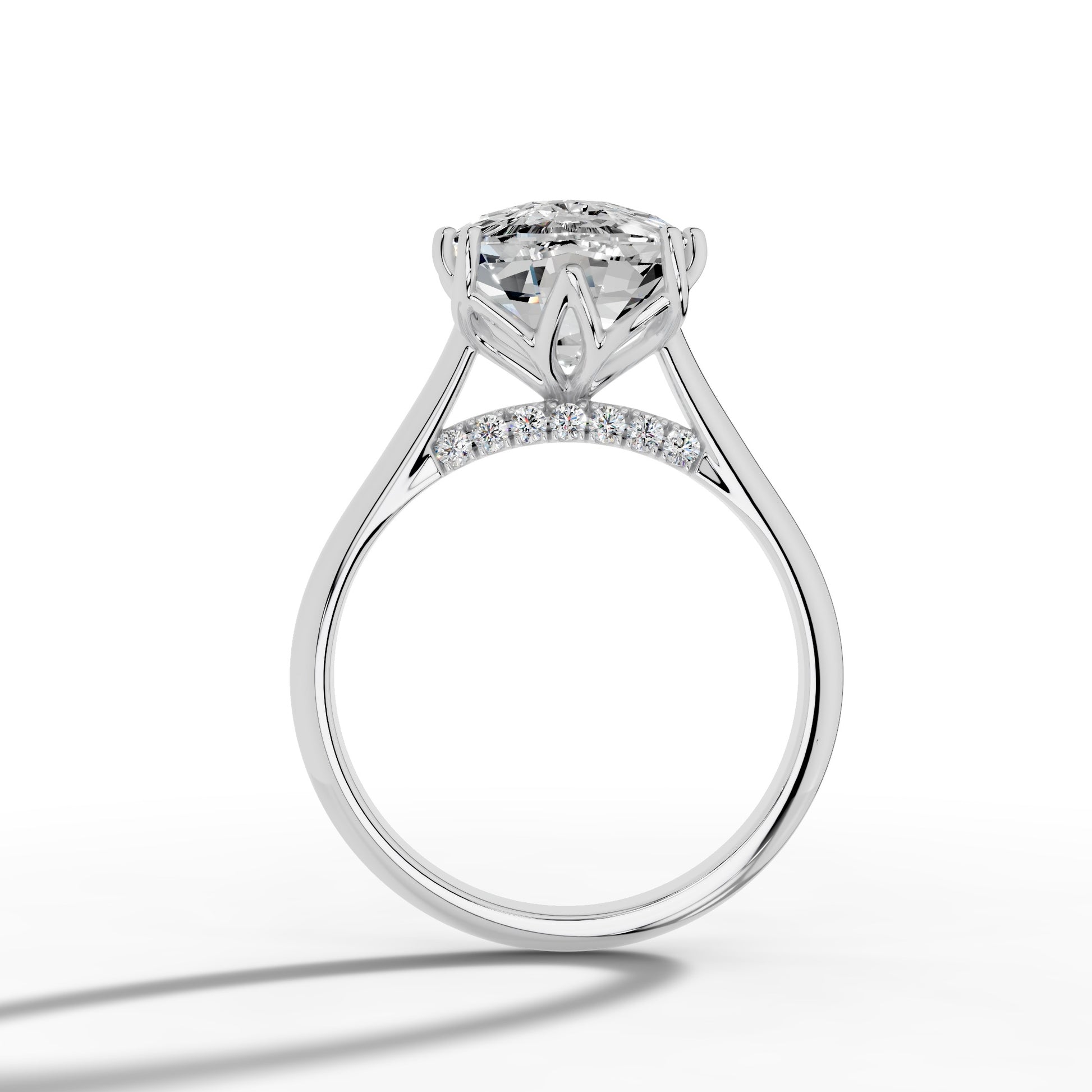Cushion Solitaire Ring