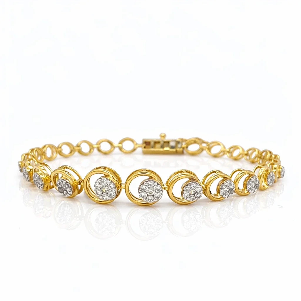 Cluster Orbit Link Bracelet