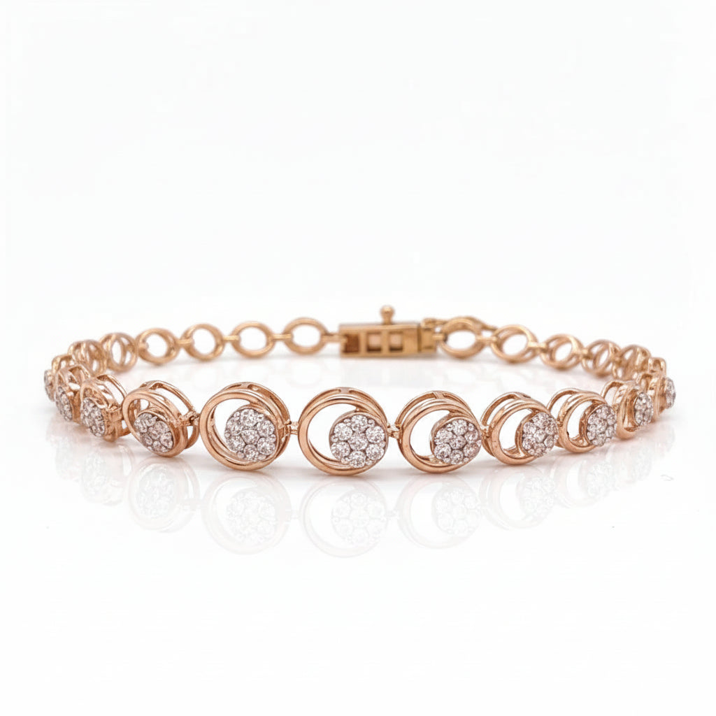 Cluster Orbit Link Bracelet