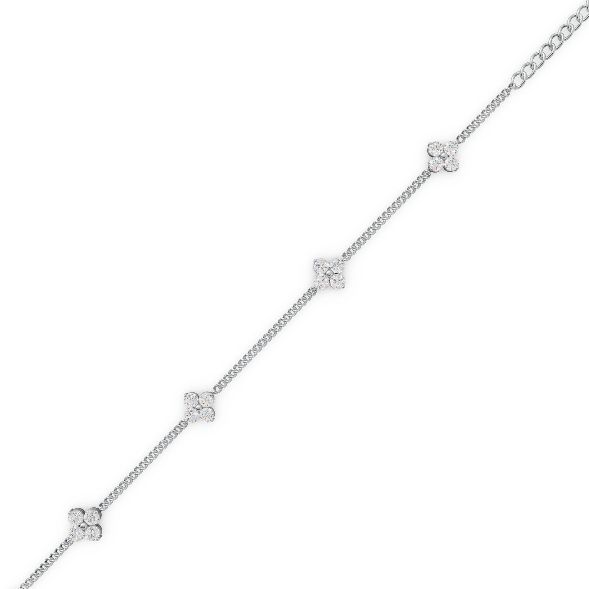 Petal Pavé Station Bracelet