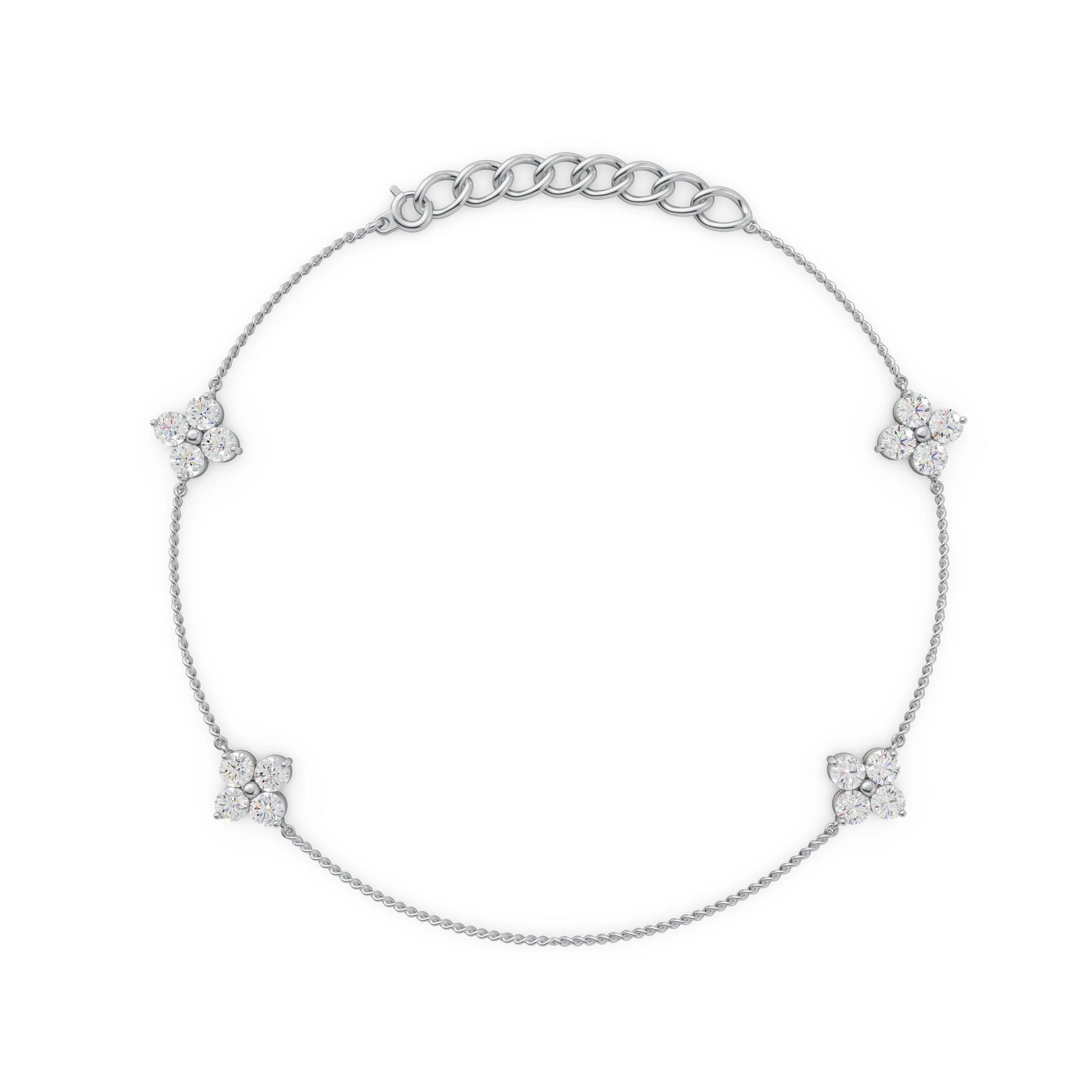 Petal Pavé Station Bracelet
