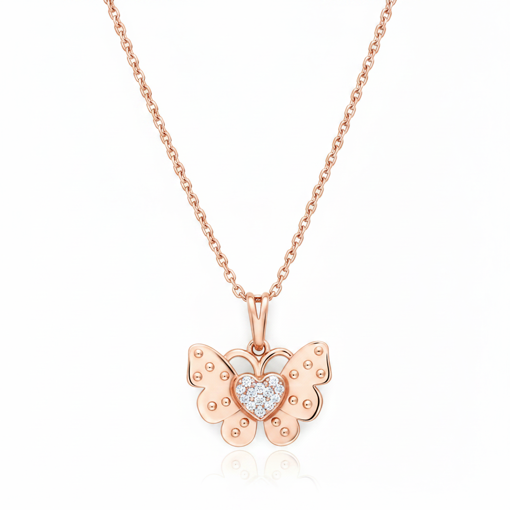 Flutter Heart Charm Pendant
