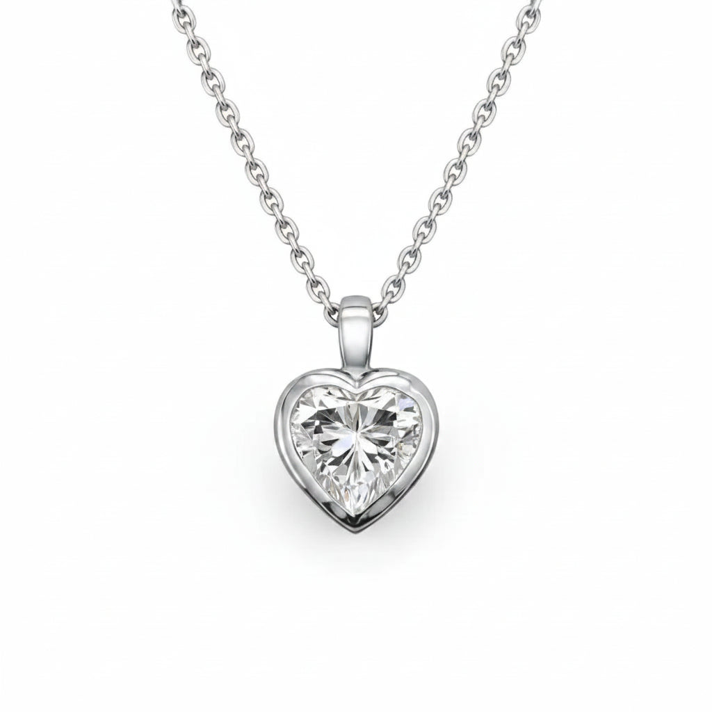 Heart Bezelle Pendant