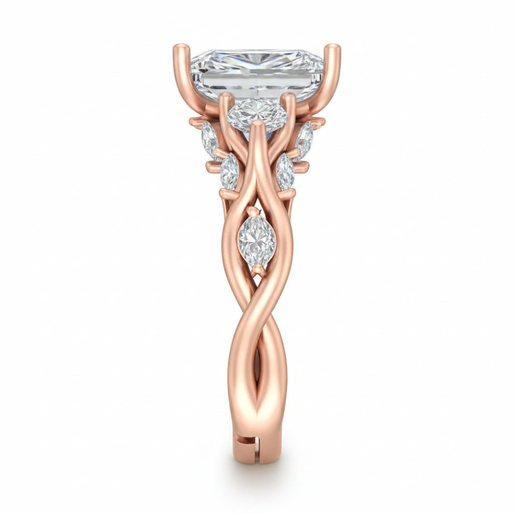 Emerald Crown Ring