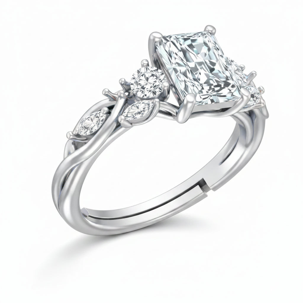 Emerald Crown Ring