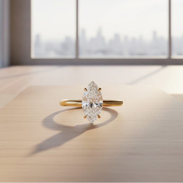 Marquise Solitaire Ring