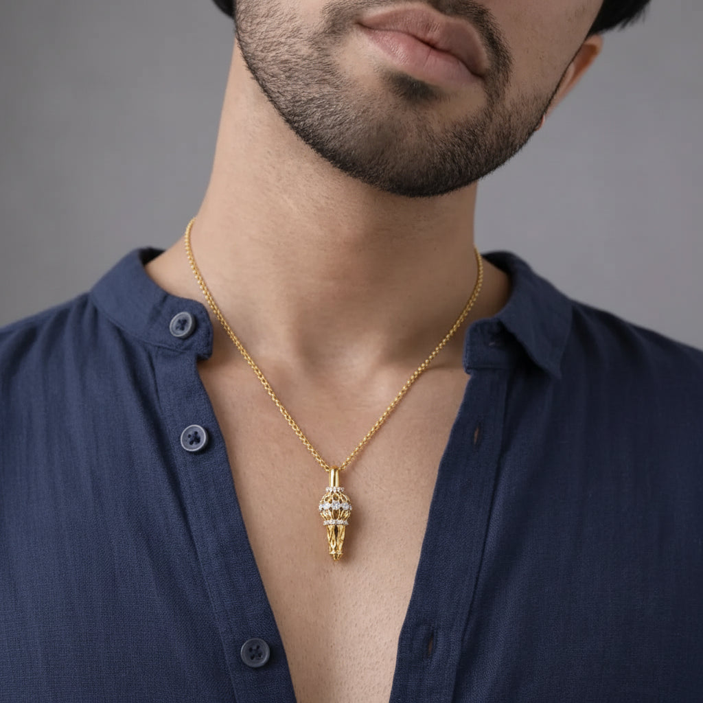 Hanuman Gadaa Pendant Men