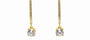 Solitaire Drop Hoop Earring