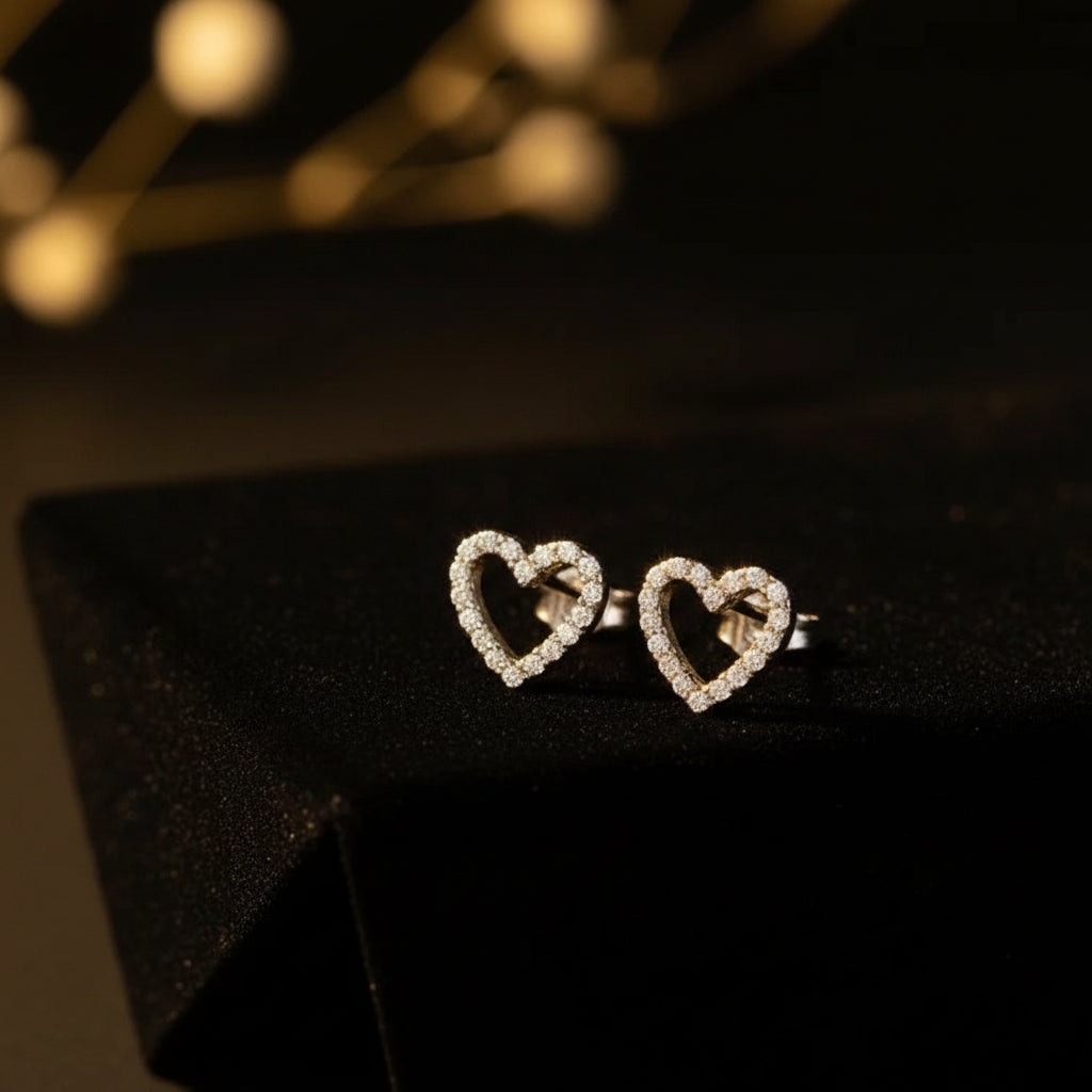 Heart Stud Earrings