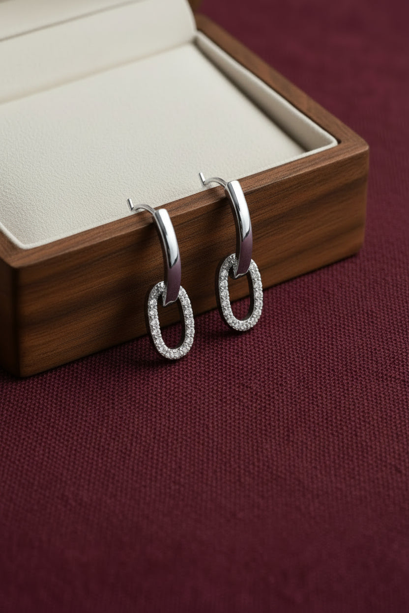 The Infinity Link Earrings
