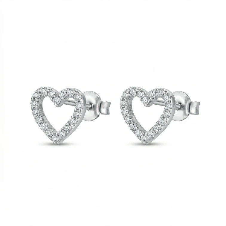 Heart Stud Earrings