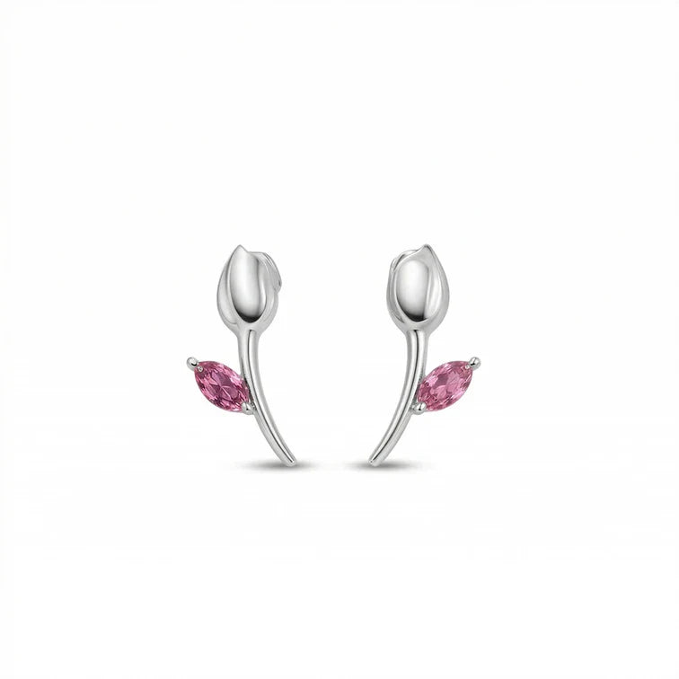 The Velvet Tulip Studs