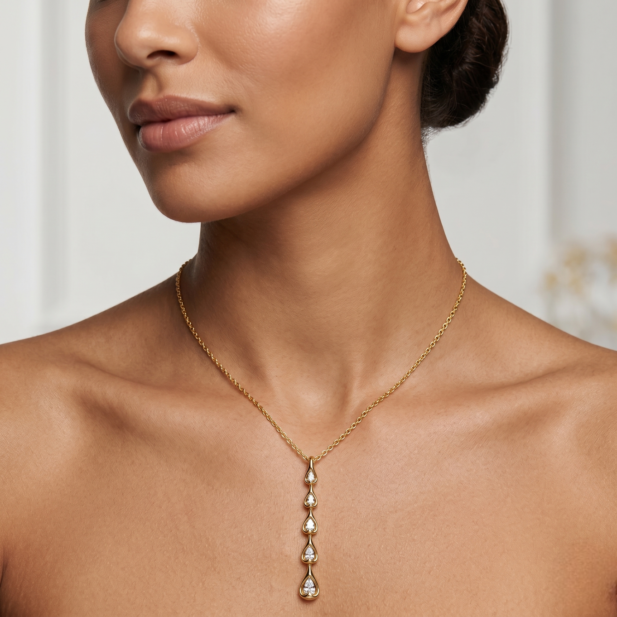 Pear Drop Pendant Necklace