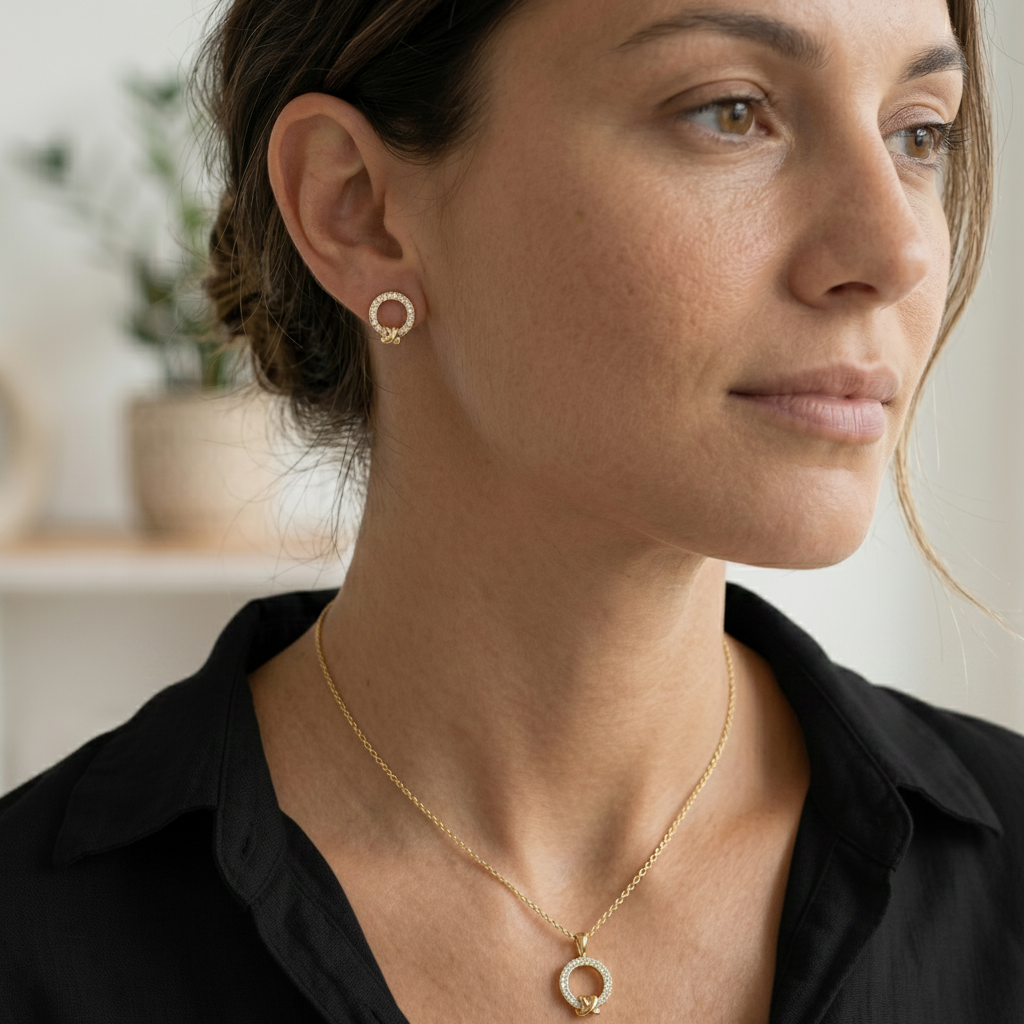 Auric Knot Stud Earrings