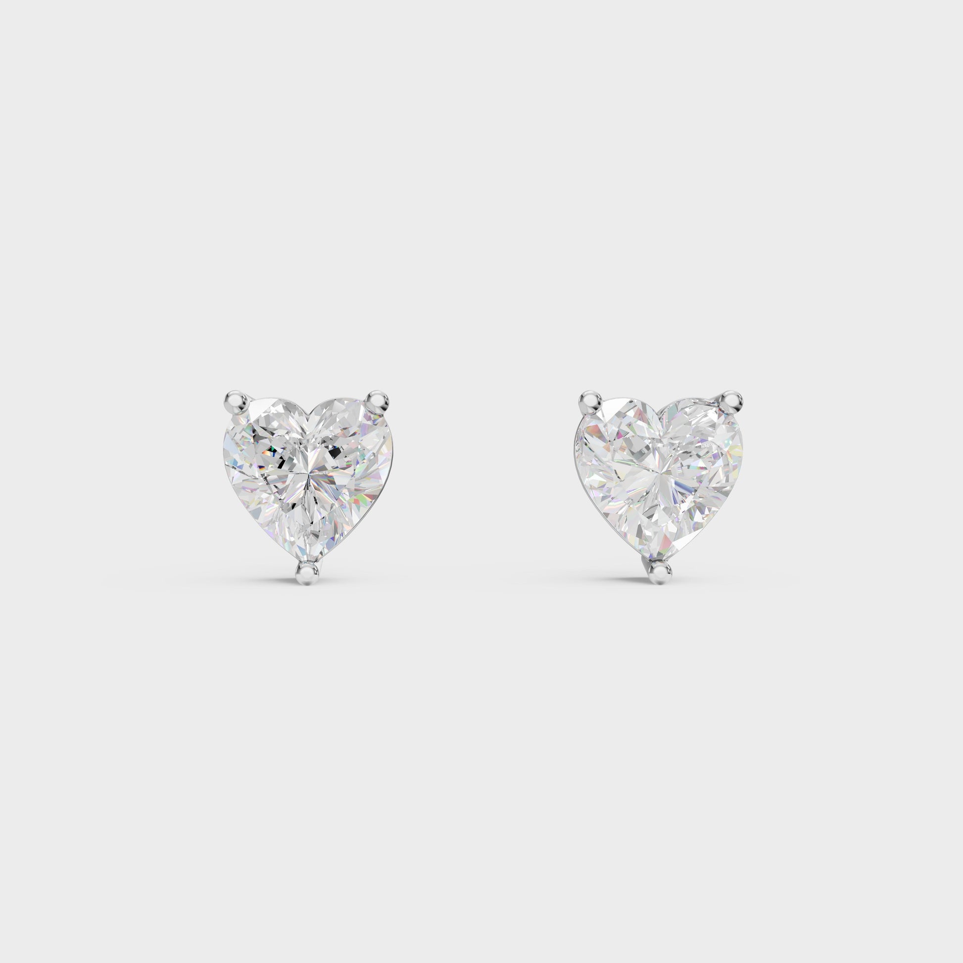 Heart Solitaire Pendant Set