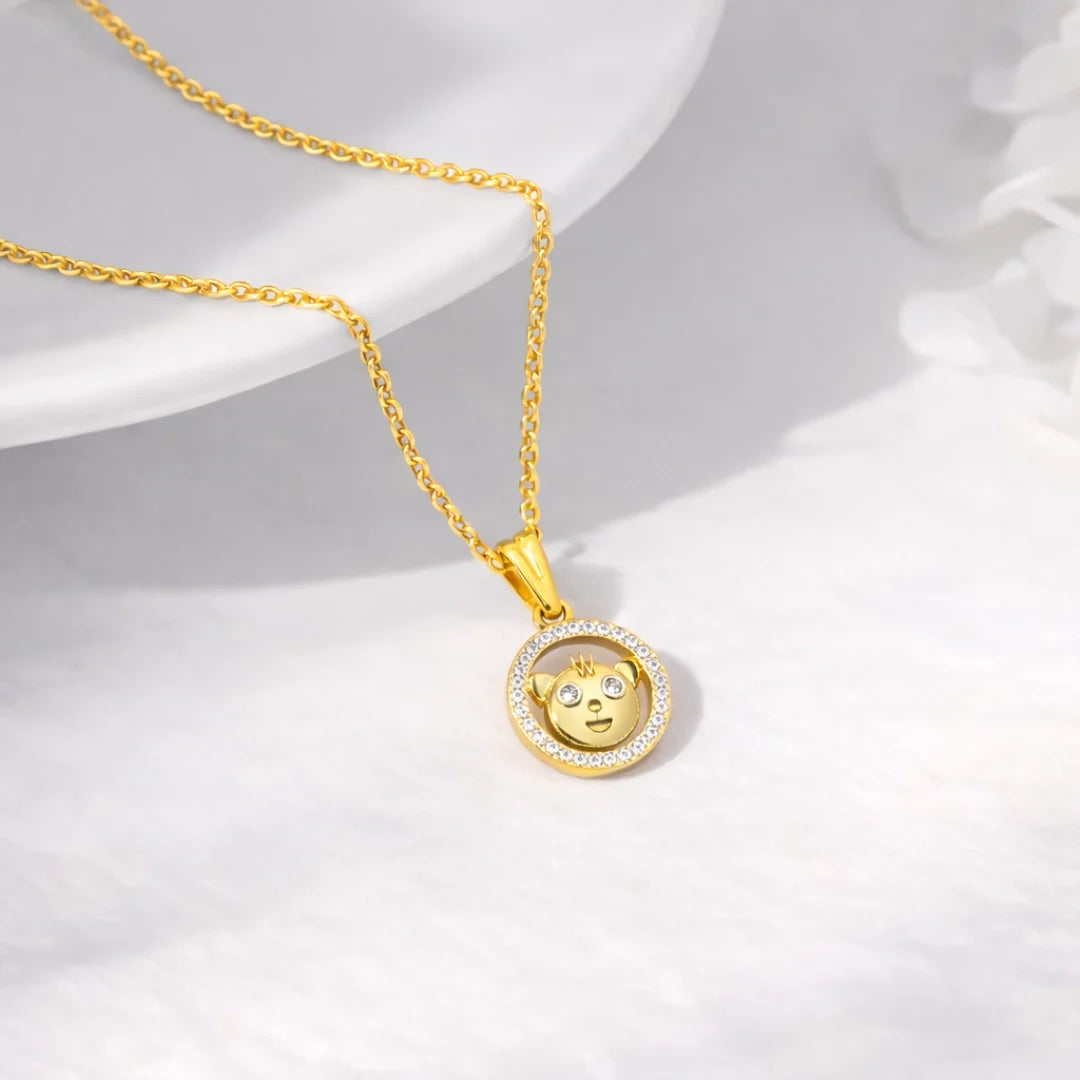Luna Kitty Halo Pendant