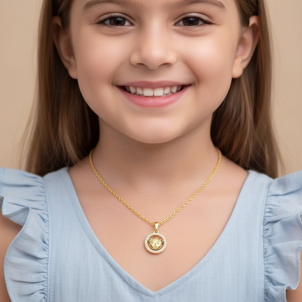 Luna Kitty Halo Pendant