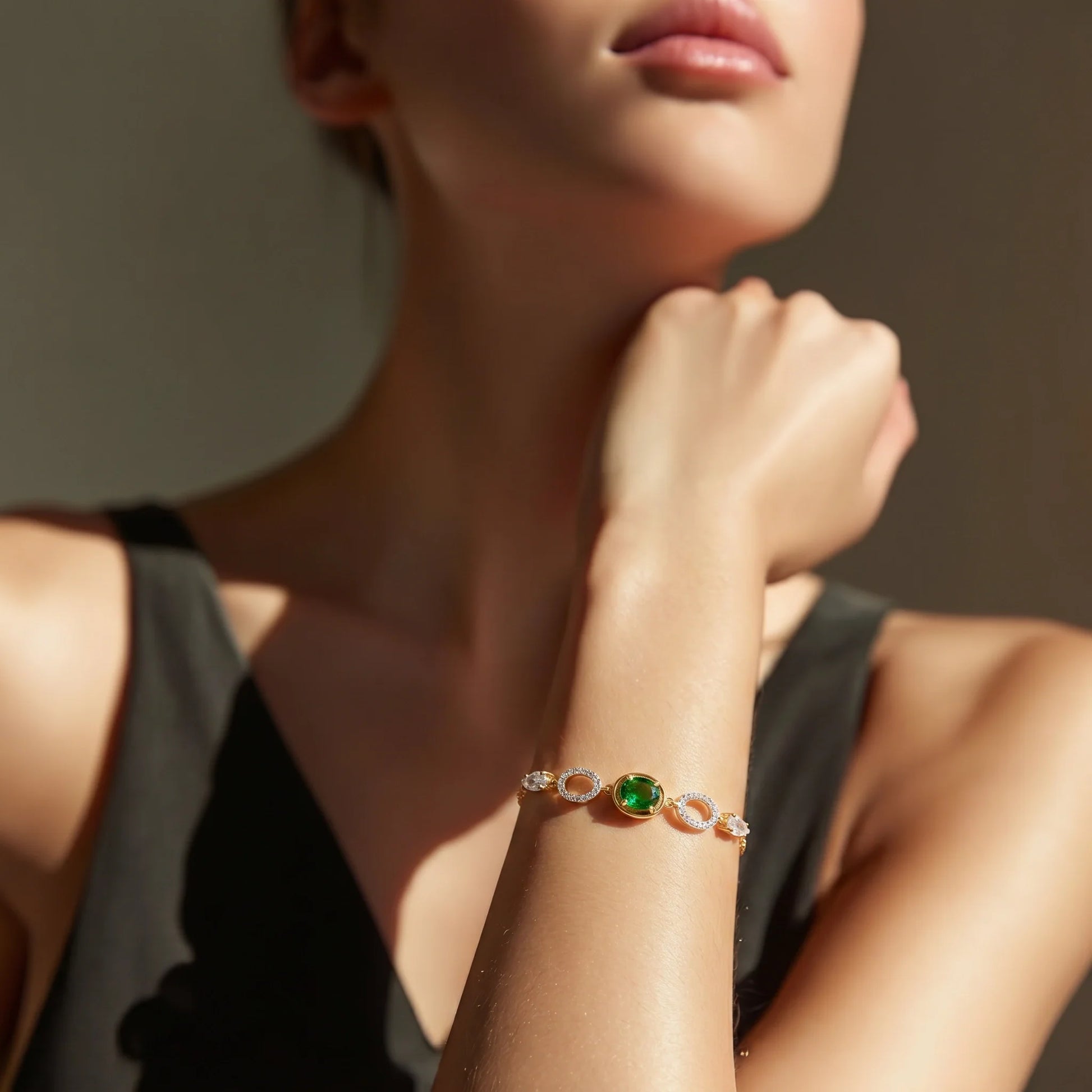 Oval Halo Grace Bracelet