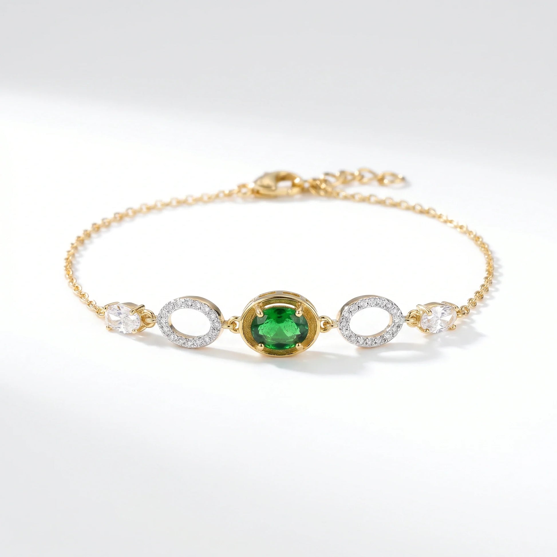 Oval Halo Grace Bracelet