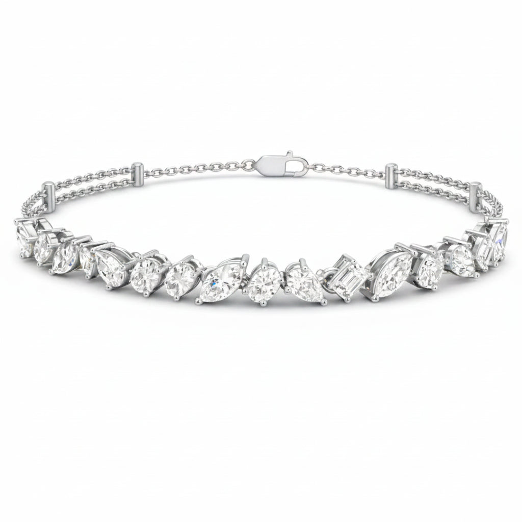 Celestia Marquise Cluster Bracelet Glow