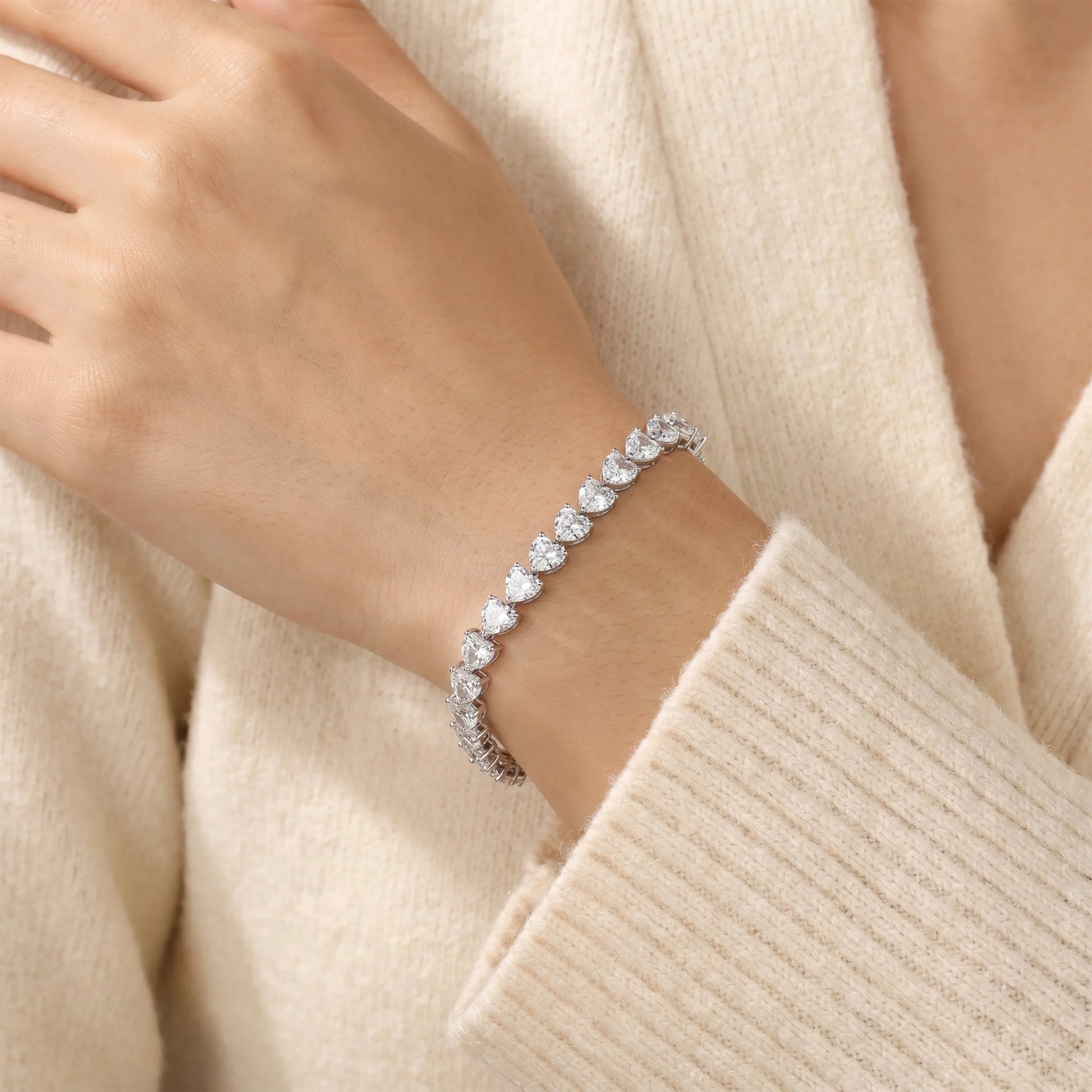 Heartfall Spark Tennis Bracelet