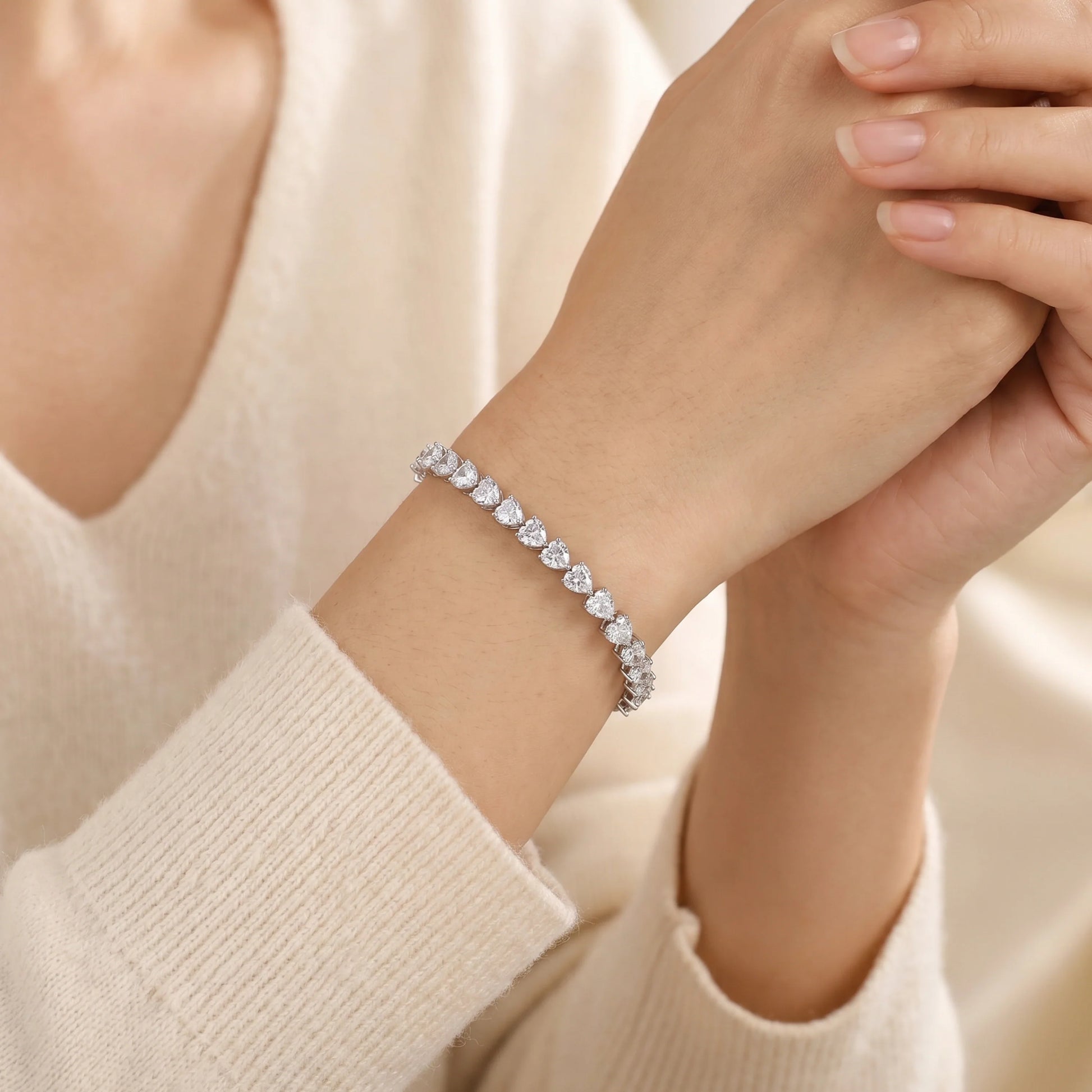 Heartfall Spark Tennis Bracelet