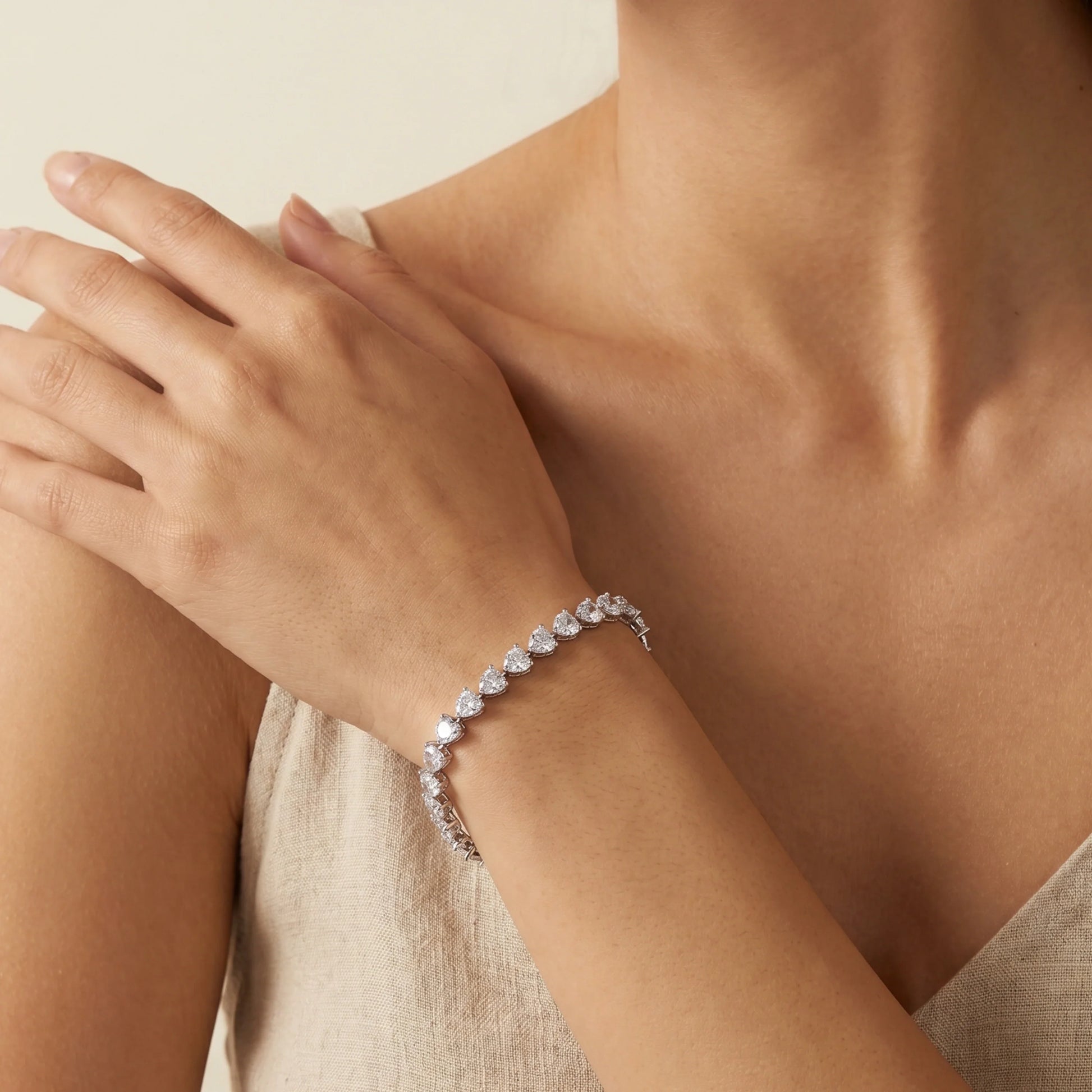 Heartfall Spark Tennis Bracelet