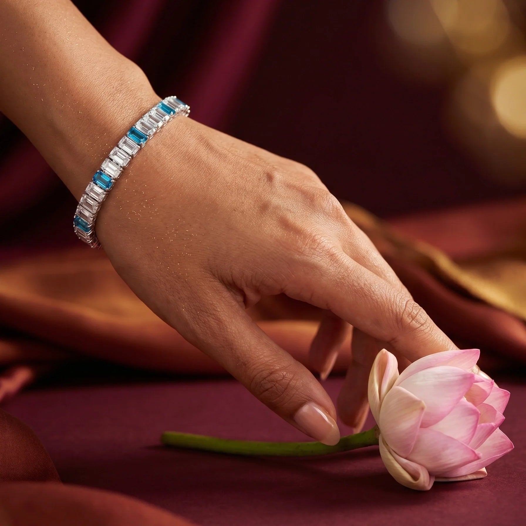 Radiant Spark Tennis Bracelet