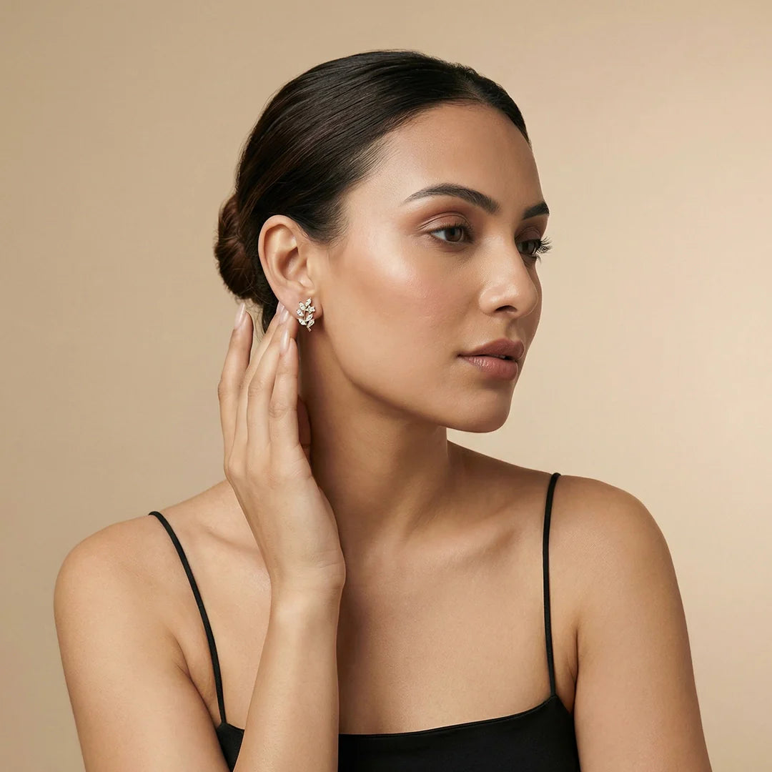 Petal Vine Stud Earrings