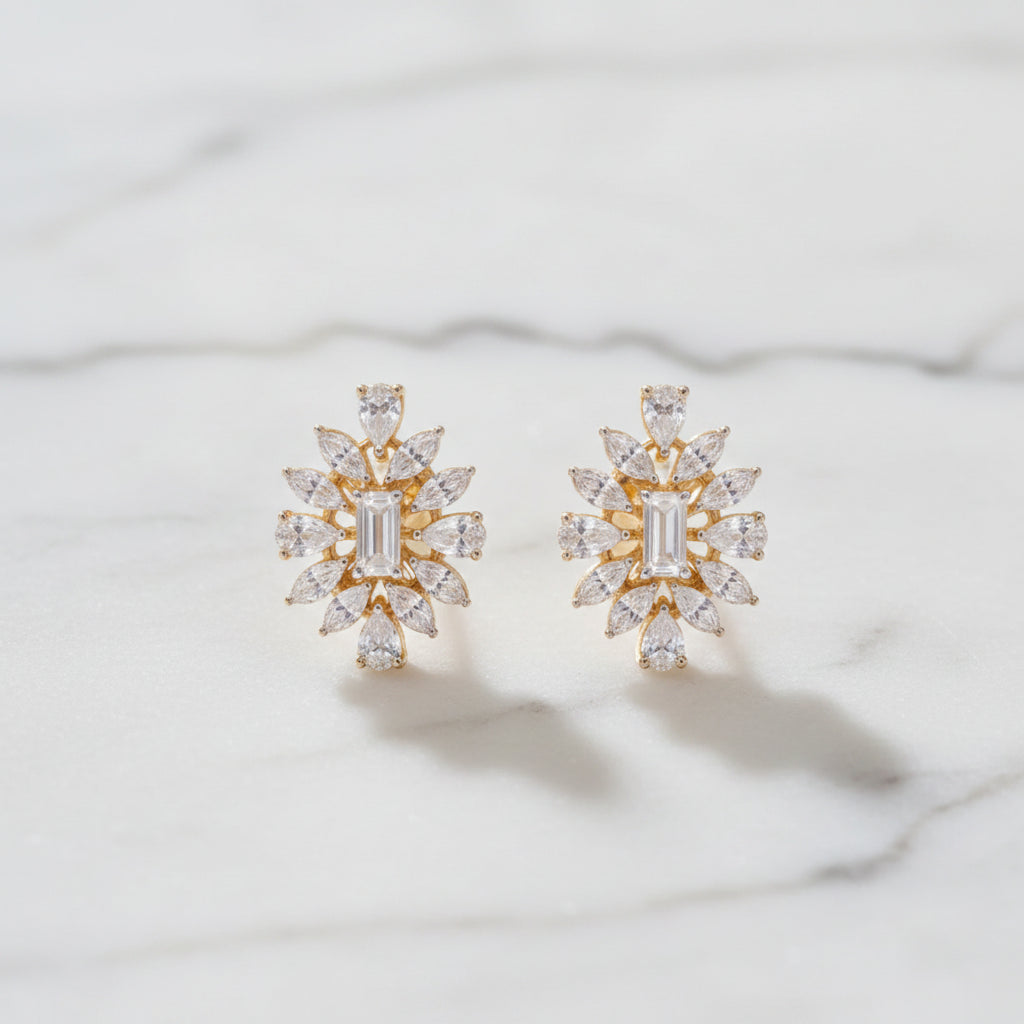 Solara Bloom Stud Earrings