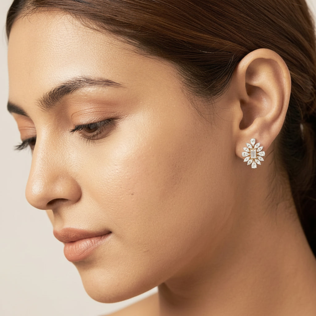 Solara Bloom Stud Earrings