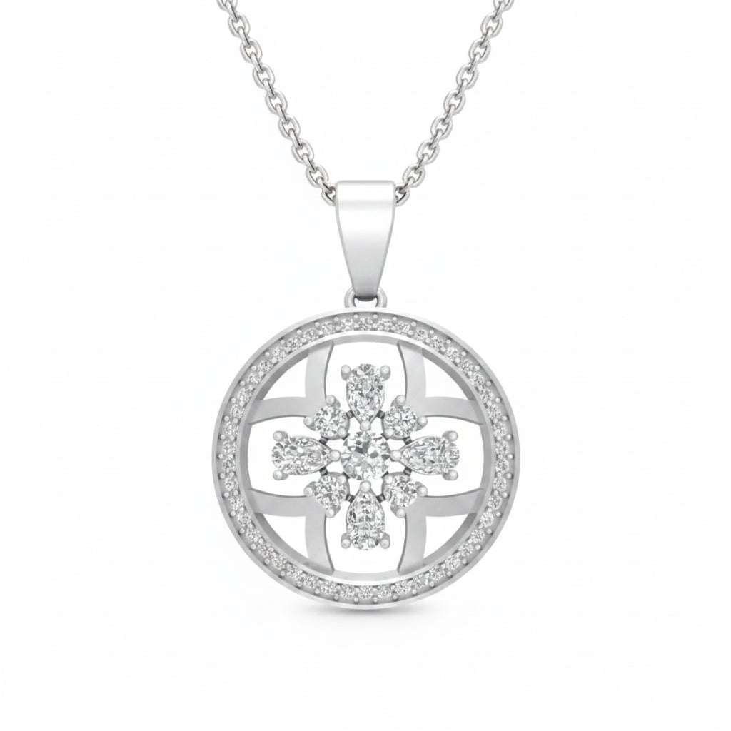 Solmira Halo Pendant