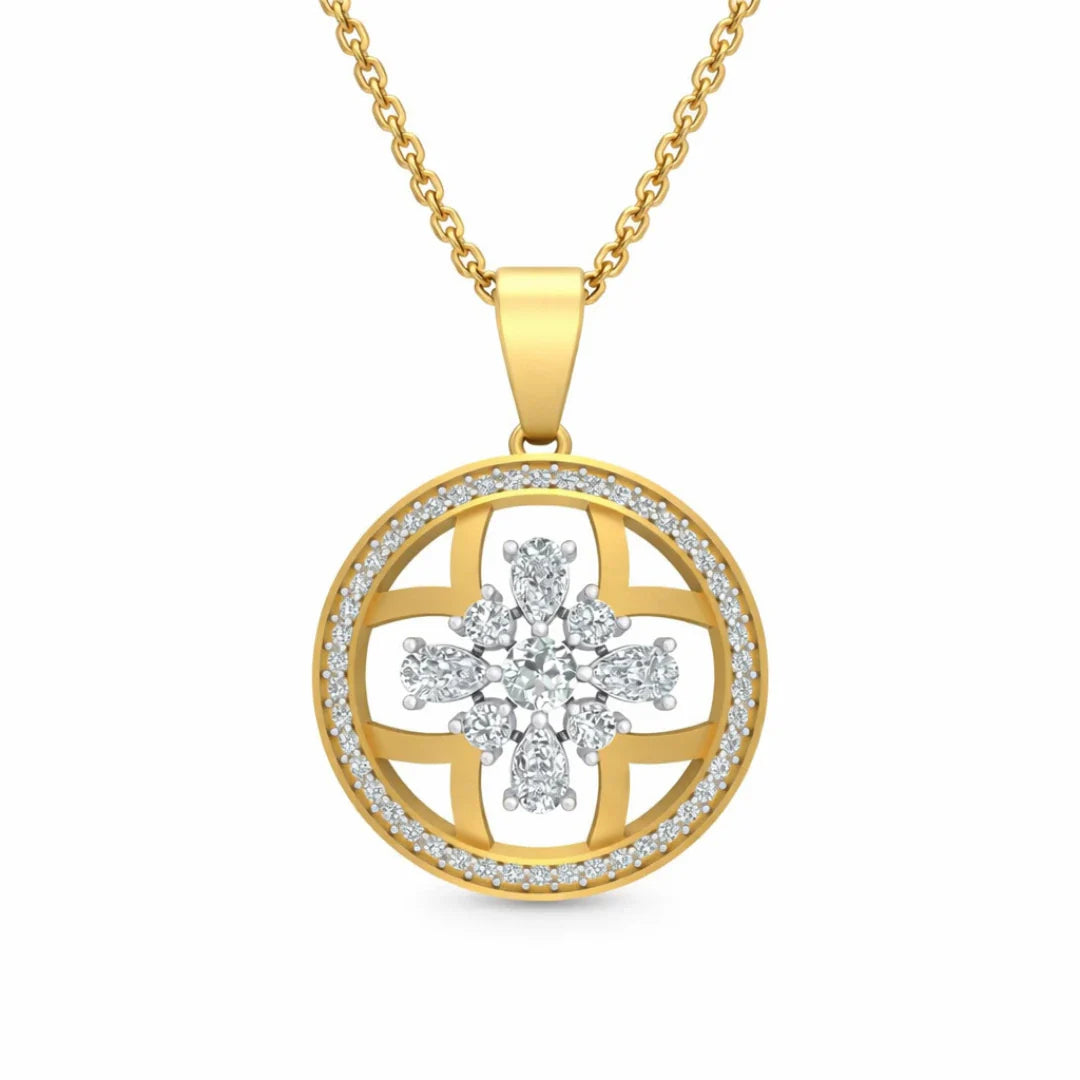 Solmira Halo Pendant