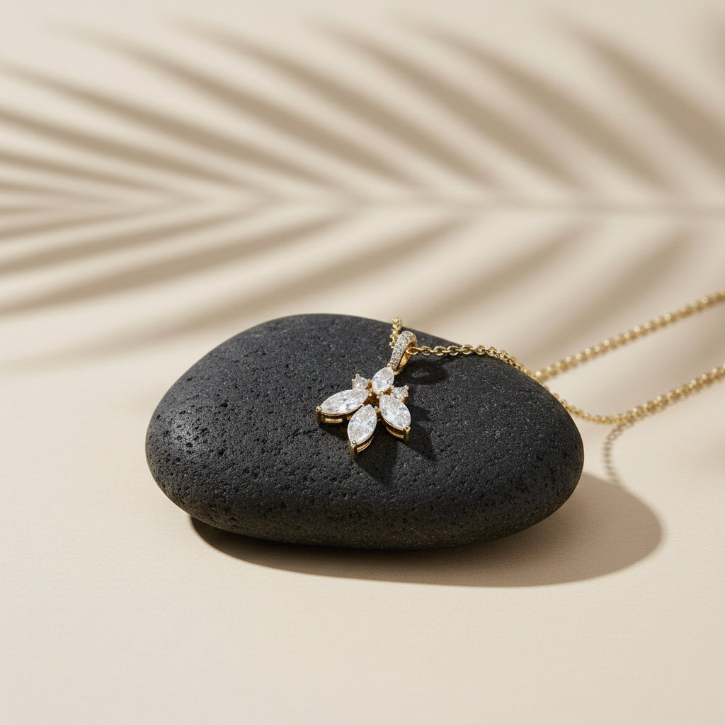 Asterelle Marquise Pendant