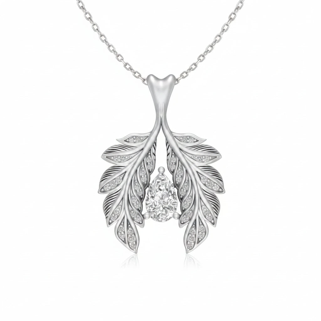 Aureleaf Dewdrop Pendant