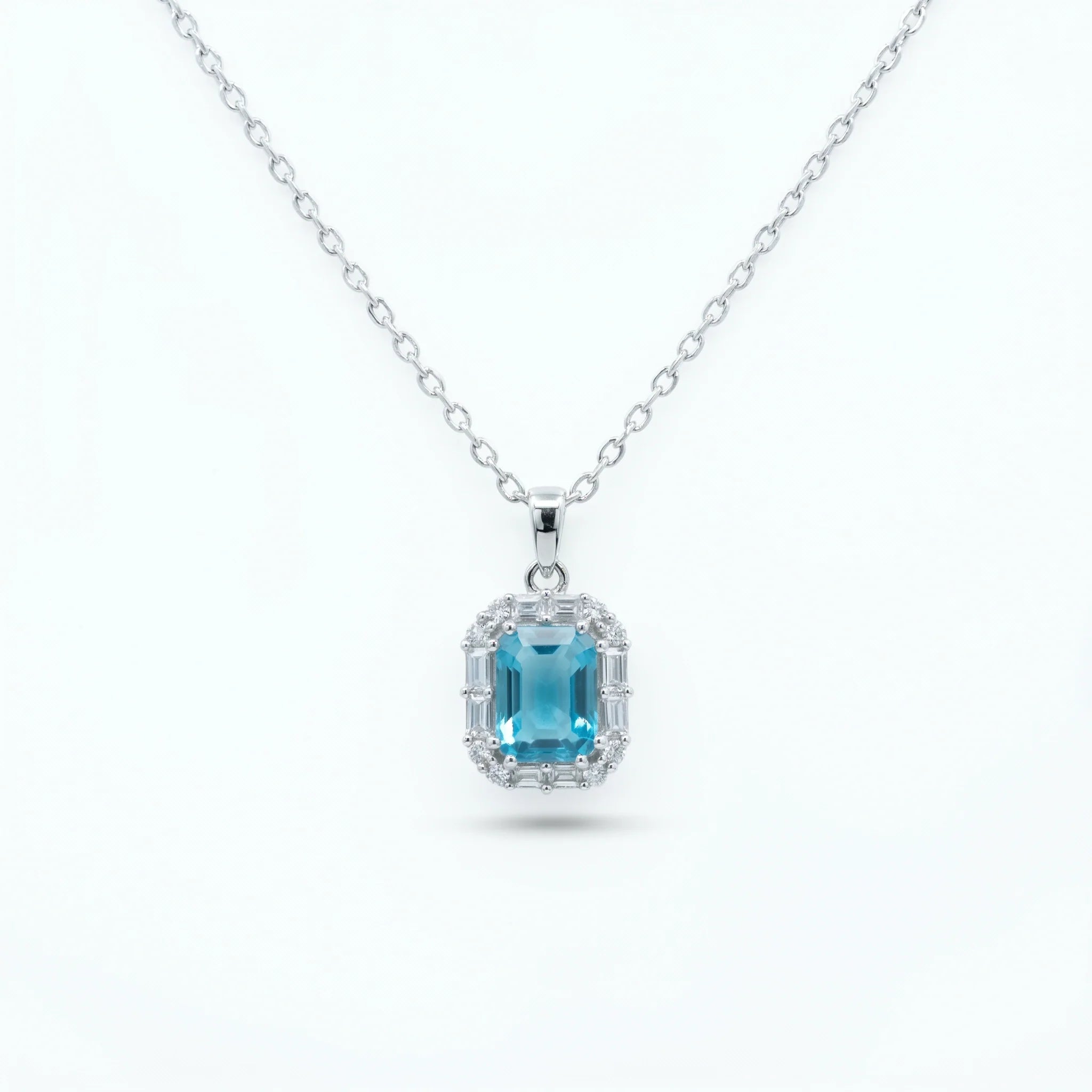 Silver Ocean Halo Pendant