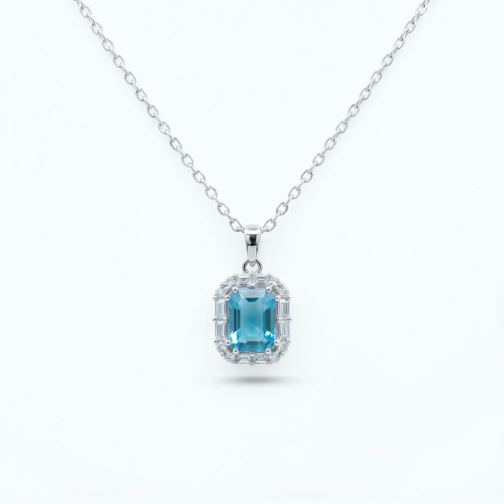 Silver Ocean Halo Pendant